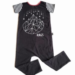Rags to Raches 3/4 Geostar Romper Original HTF